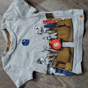 Carhartt Heathered-Gray Tool-belt T-shirt 12M